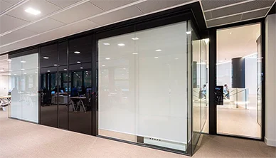 Double glaze glass walls